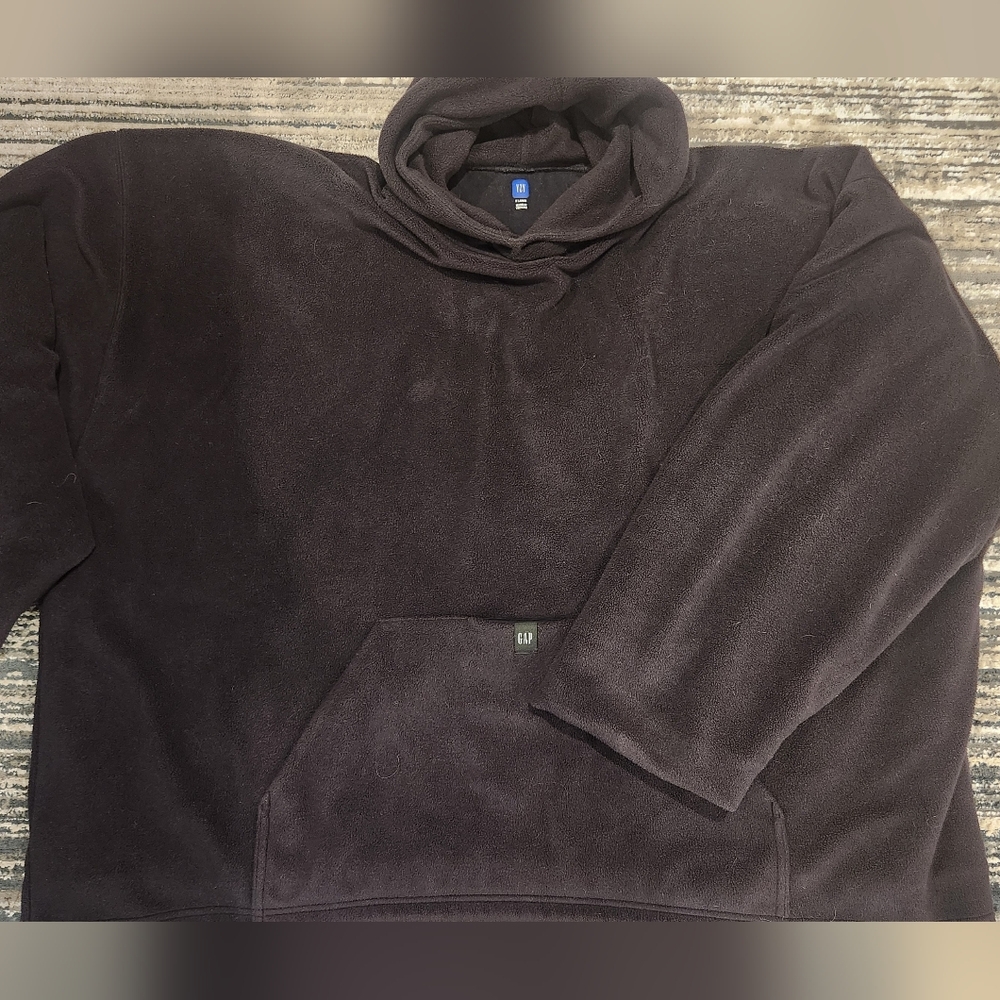 GAP Men's Black Pullover Hoodie Sweatshirt